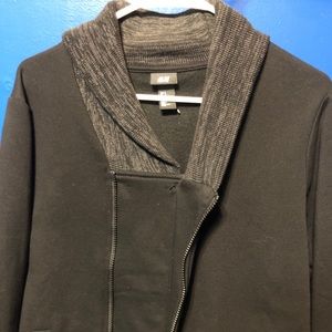 H&M Black Zip-Up Sweater